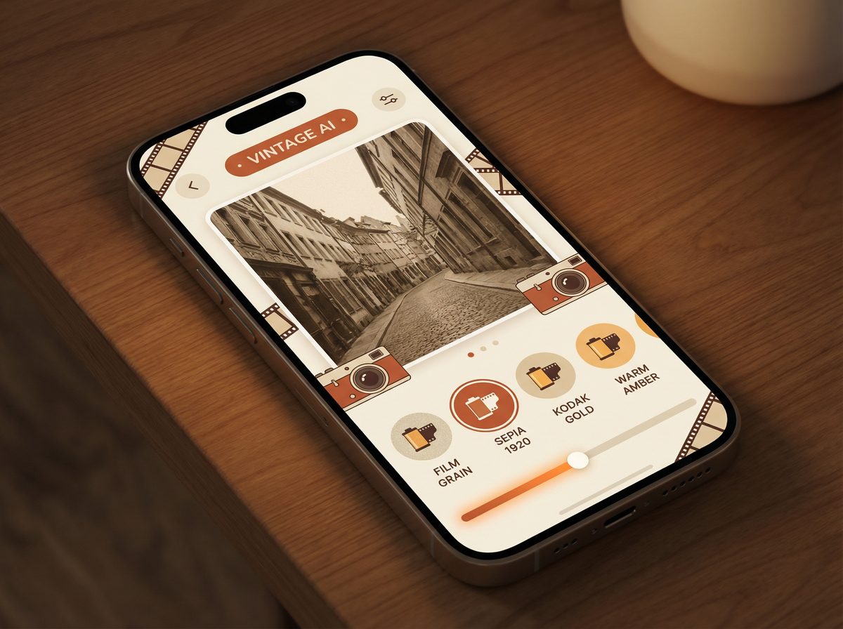糖心VlogAI复古滤镜工具界面 - 智能胶片质感创作演示